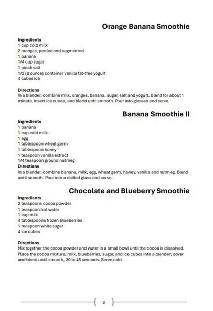 133 Recipes Blissful Blends Irresistible Healthy Smoothies Cookbook - Instant pdf download - Smoothie Ideas + Bonus Meal Planner